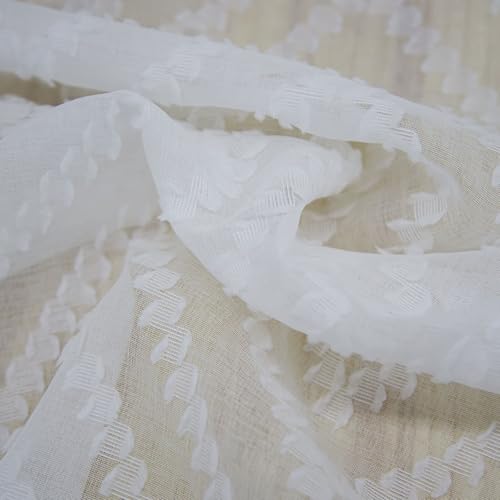Nappe rectangulaire 140x180 cm lavable en polyester blanc pour table de repas - 5