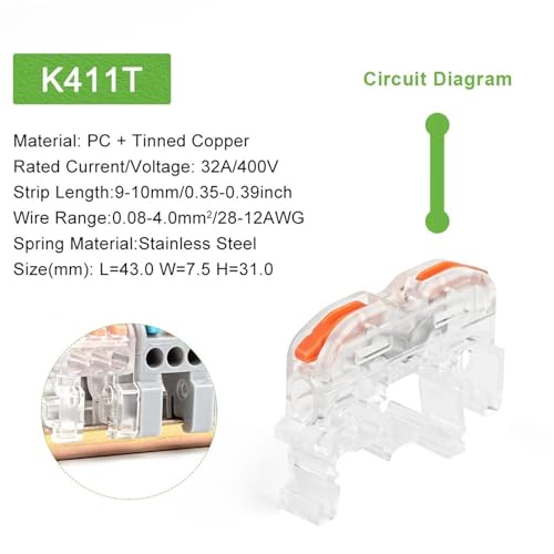 Connecteur de fil rapide universel compact pour câblage de ruban LED