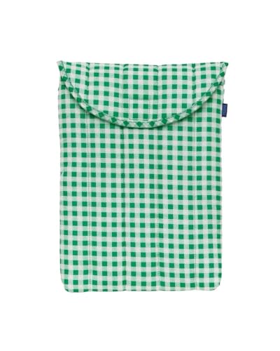 BAGGU - BAGGU ラップトップスリーブ　13/14インチ　グリーンギンガムチェック 41FAc0t0xlL.jpg