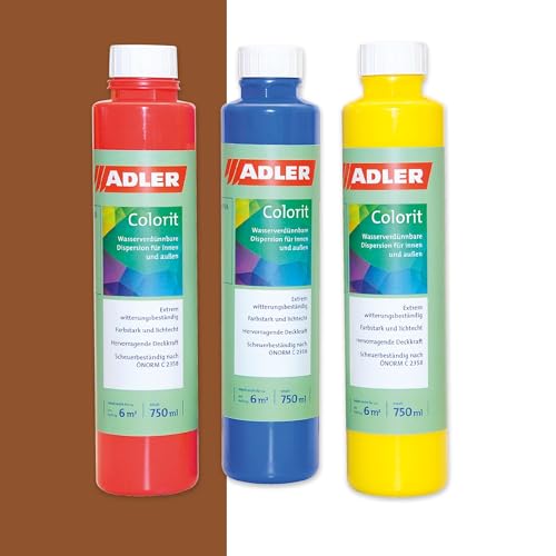 ADLER Colorit-AF 521 Abtönfarbe 250ml Terrakotta Wandfarbe Volltonfarbe