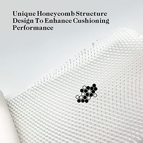 Honeycomb Packing Paper, 12" X 65' Honeycomb Cushioning Wrap Roll For Moving Shipping Packaging Gifts, Recyclable Honeycomb Paper Moving Supplies Bubble Paper Wrapping Protective Roll #TOP1