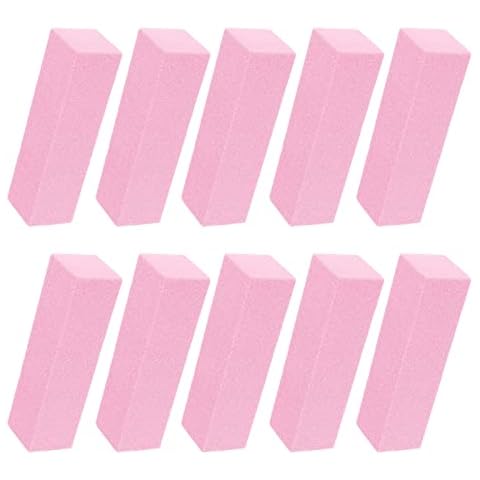 Nail Repair File Professional Nail Sand Block Bean Curd Block Nail File Women's Girls Nail Care Home 10 Packs Cover