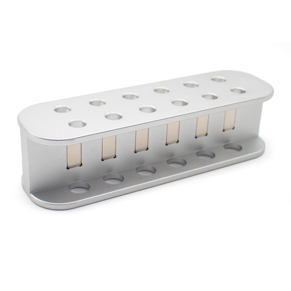 Gradilla Magnética para Purificación de ADN y ARN; para Tubos de Centrífuga de 1,5 ML y 0,5 ML, Gradilla de Separación Magnética para Purificación de Muestras Biológicas, Capacidad para 12 Pocillos