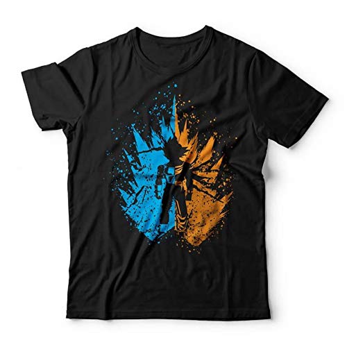 Camiseta Saiyajins, Studio Geek, Adulto Unissex, Preto, G