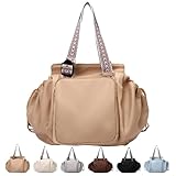Multifunctional Travel Organizer Bag Essential Tote Bag, Boasts Great Storage Capacity Suitable for Various Occasions (Khaki)