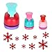 TECH-P Creative Life 3 PCS (1.5",1",5/8") Snowflake Shape Craft Punch Scrapbook Paper Cutter Eva Foam Hole Punch Tool for Christmas Party Arts Crafts Decorations