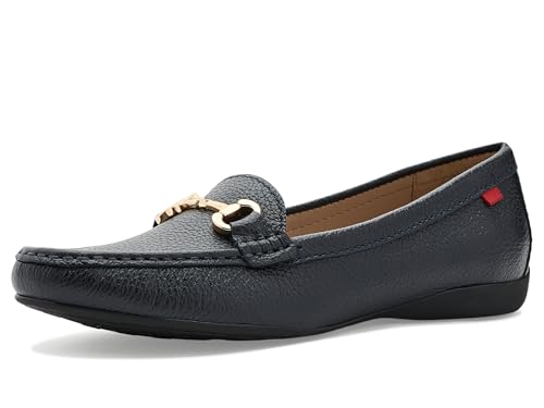 Image of Women's Genuine Leather Slip on Buckle Loafer