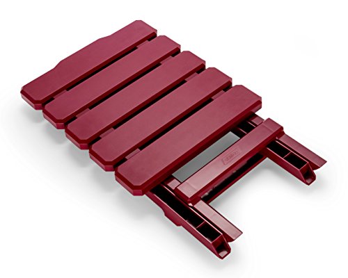 Camco 51684 Red Regular Adirondack Portable Outdoor Folding Side Table, Perfect For The Beach, Camping, Picnics, Cookouts And More, Weatherproof And Rust Resistant #TOP5