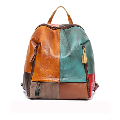 Sac à dos femme travel sacs d'épaule école vintage cuir véritable
