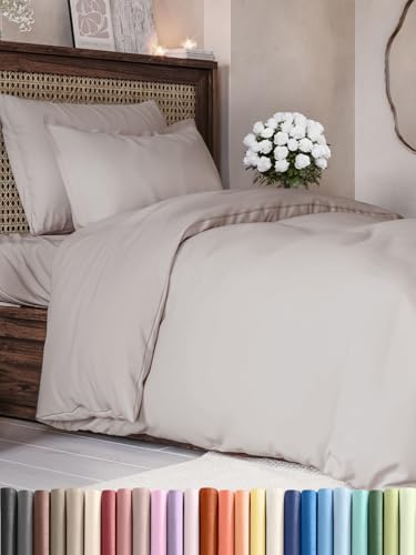3-teiliges Bettwäsche-Set 240x220 cm mit Bettbezug und 2 Kissenbezügen...