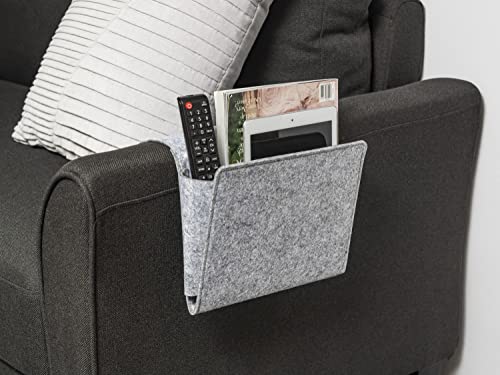 Kikkerland Sofa Pocket, Easy storage for magazine & remote on the couch,Grey,One Size,OR113 - Image 2