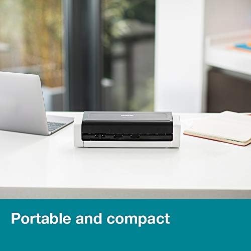 Brother ADS-1200 Document Scanner, USB 3.0, Compact, Desktop, 25PPM, A4 Scanner, Includes AC Adapter, UK Plug