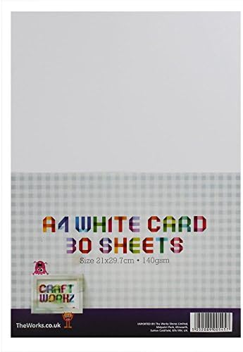 A4 White Card: 30 Sheets