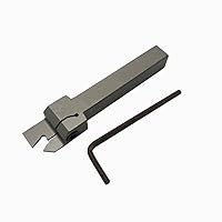 Vista 5 de 1/2" 3/8" Juego de soporte de ranurado y separación para torno indexable con 10 piezas de insertos de carburo de corte GTN- SP200 para herramienta