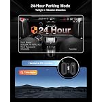 4K Dash Cam Front and Rear, Night Vision with WDR with Memory Card - Image 6