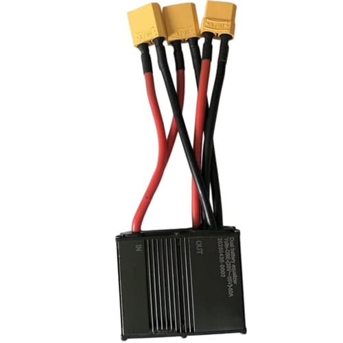 Dual Battery Parallel Connector, 50A 500W XT90 Plug, 24V-60V for