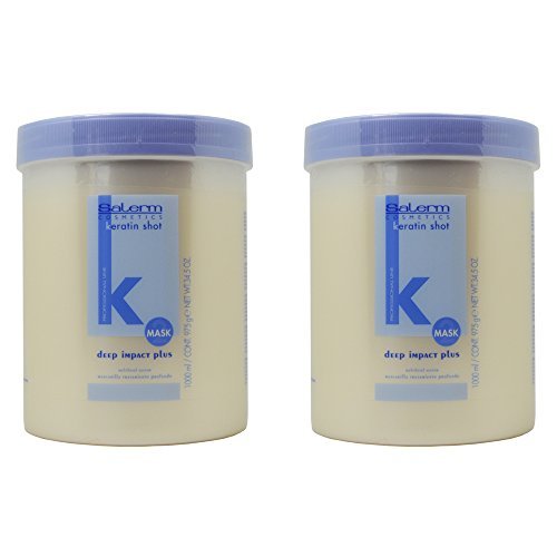 Salerm Keratin Shot Deep Impact Mask Plus 34.5oz / 1000ml by Salerm