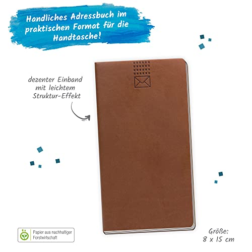 Trötsch Adressbuch Soft Touch Mini Braun: Adressbuch Eintragebuch Adressen Telefonnummern Soft Touch mini Opa Oma: Adressbuch Eintragebuch Adressen Soft Touch