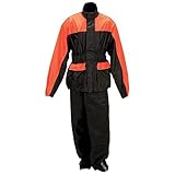 Diamond Plate Motorcycle Rain Suit, Size Small/Medium