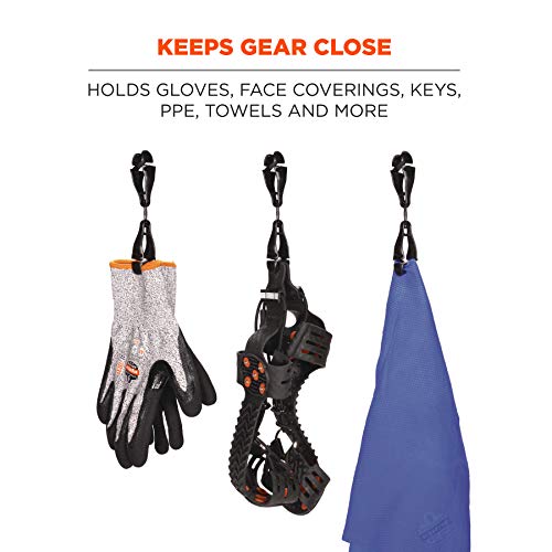 Image of Ergodyne Squids 3420 Swiveling Glove Clip Holder with Dual Clips