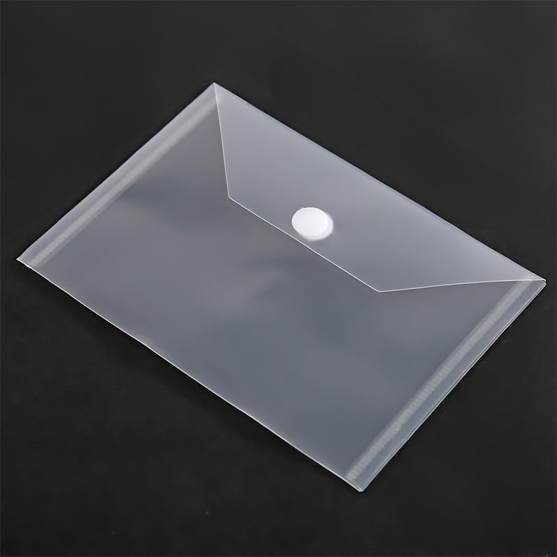 40 Pcs Clear Stamp & Dies Storage Bags - 7.5x5.5 Inch Resealable Plastic Envelopes With Labels For Craft Organization