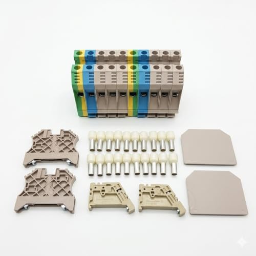 Kit potencia 16mm² Bornas Weidmüller para montaje en carril DIN y norma IEC con factura IVA 2