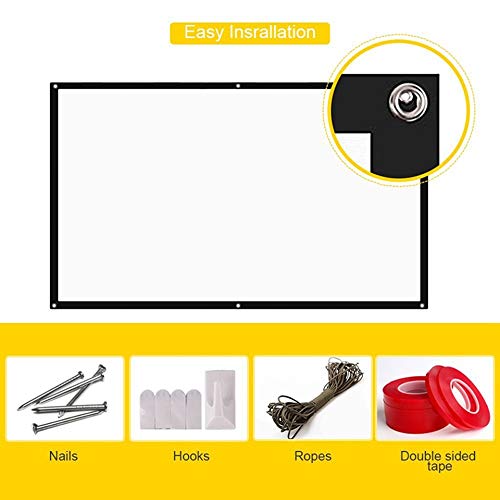 Pantalla para proyector portátil plegable 120 pulg 16:9 miniatura 4