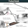 Yeksum Tri-Ply Fully Bonded Stainless Steel 8inch Frying Pan, Omelette Pans, Egg Pan Durable Chef's Pan, Kitchen Skillets 8in, Induction Pan for Steak,Egg, Compatible with All Cooktops, Up to 600℉ #4