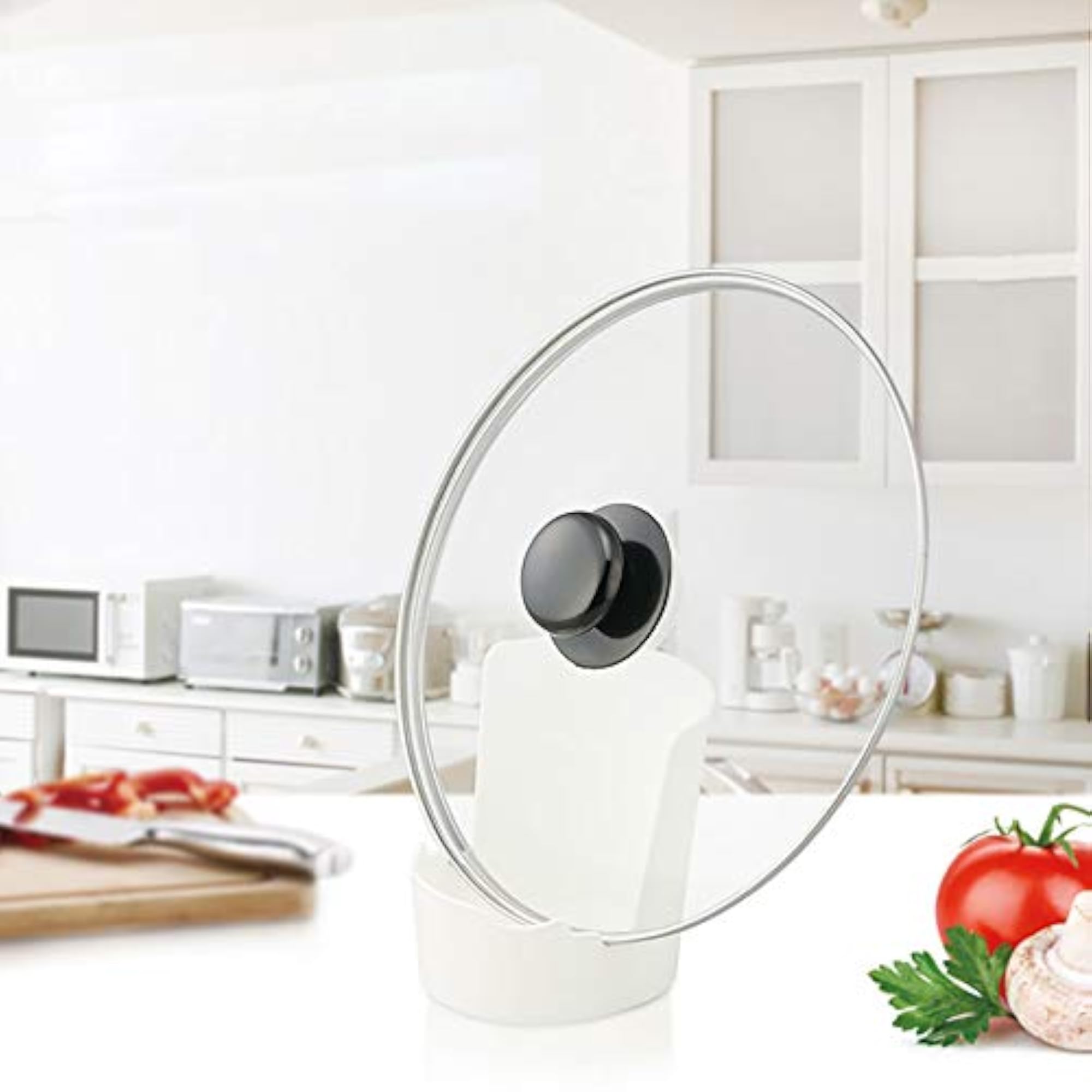 Portable Lid Holder with Three-Stage Slot Design