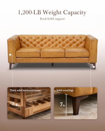 Waxed Full Grain Leather Sofa
