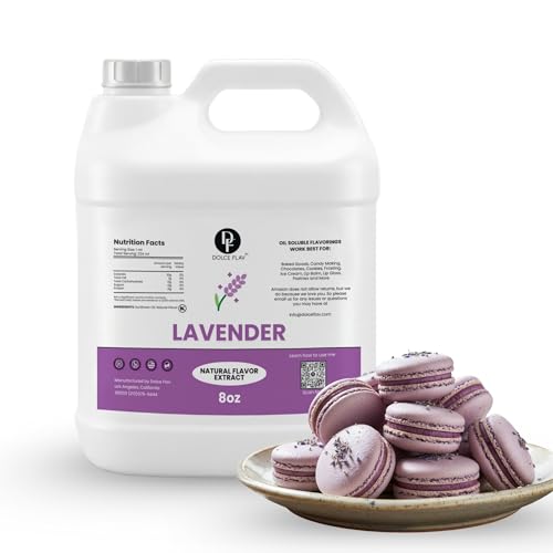 Dolce Flav Lavender Flavoring Oil for Baking, Cookies and Frosting, 8 Fl Oz