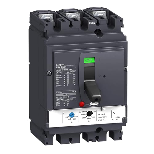 Disjoncteur tripolaire de puissance LV431832 NSX250N TMD 160A boîtier moulé