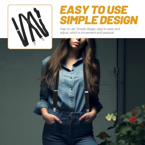 Tirantes ajustables para pantalones con clips de alta sujeción y correas elásticas Mipcase 5