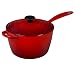Le Creuset Signature Cast Iron Sauce Pan, 3.25-Quart, Cerise (Cherry Red)