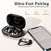 OHAYO Open Ear Headphones, Wireless Bluetooth Running Headphones With ENC Mic, Sports Earphones with 40H Playtime, Secure Fit Ear Hook, IPX6 Waterproof for Gym,Running, Office, Rich Bass, Clear Calls