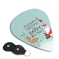 Lot de 6 médiators « Merry Christmas And Happy New Year » pour guitare acoustique, guitare électrique, basse, ukulélé… - Les Beatles, Paul McCartney, John Lennon, RIngo Starr, George Harrison