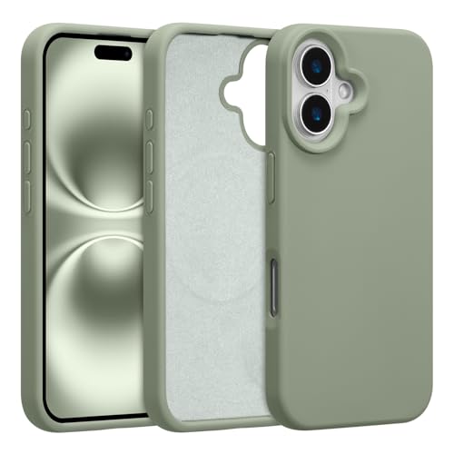 Coque iPhone 17 silicone vert calke Magsafe anti-choc pour le quotidien actif