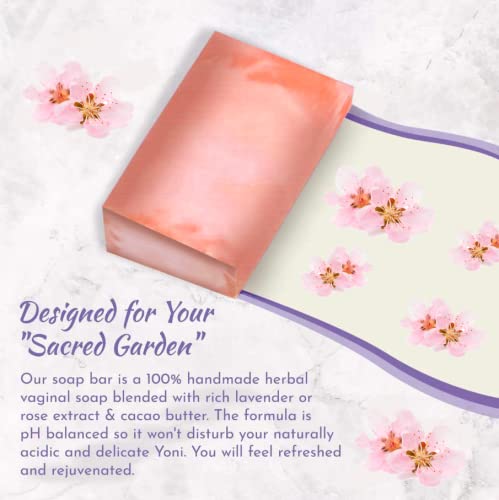 Miniatura 5 de ExSoullent Peach Yoni Jabón de 6 onzas hecho a mano y natural equilibrado de pH para mujeres, limpieza hidratante sin sulfatos ni parabenos (6.00oz)