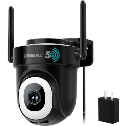 ZUMIMALL 5MP 5G Cameras for Home Security, 24/7 Recording Outdoor...