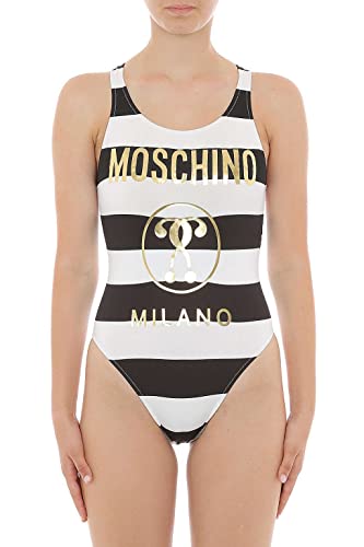 MOSCHINO Einteiliger Badeanzug, 1555 Fantasiedruck Schwarz 555, M