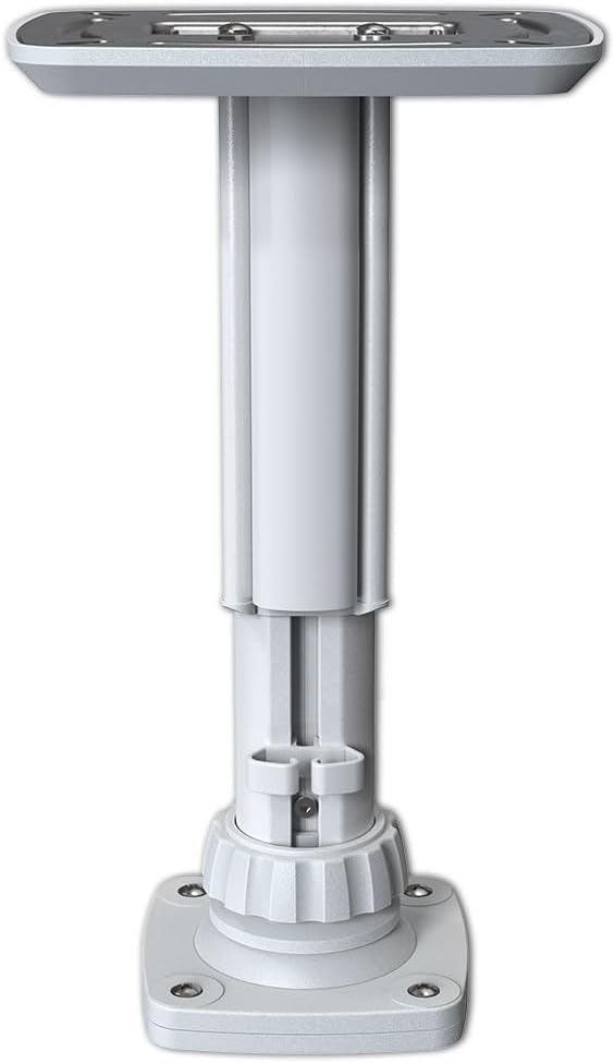 Jomard Projector Mount with ¼-Inch Screw & 6.2"-9.2" Adjustable Length | Universal Projector Ceiling Mount Bracket | Adjustable Angle for Ceiling/Wall Installation,White