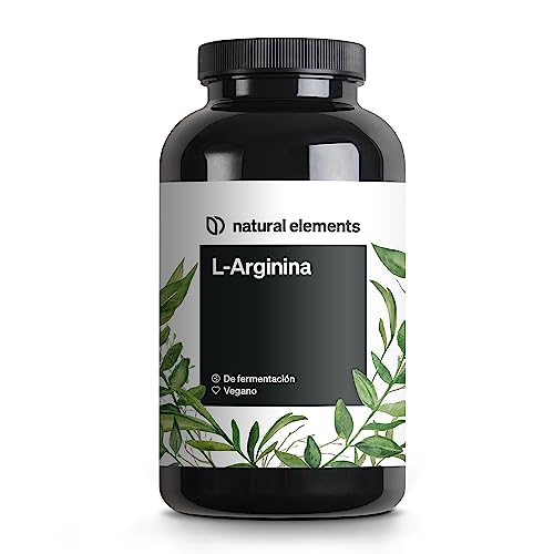 L-Arginina – 365 cápsulas veganas – 4.500 mg de L-arginina vegetal por dosis diaria (3.750 mg...