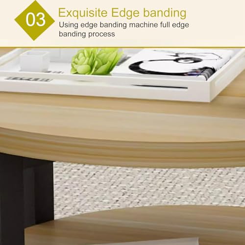 Table basse ovale moderne finissez-en avec le désordre dans votre salon - 6