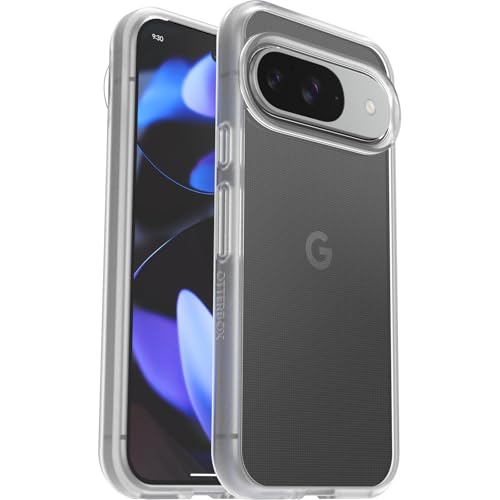 Image of OtterBox Google Pixel 9 & 9 Pro React Series Case - CLEAR, ultra-thin, pocket-friendly, raised edges protect camera & screen, wireless charging compatible