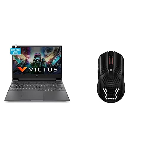 Image of HP Victus Gaming 12th Gen Intel Core i7 12650H 15.6 inch(39.6 cm) FHD Gaming Laptop & Pulsefire Haste Wireless Black