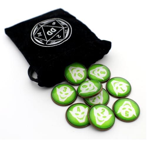 D&D Numbered Monster Token Markers For Dungeons And Dragons (Goblin)