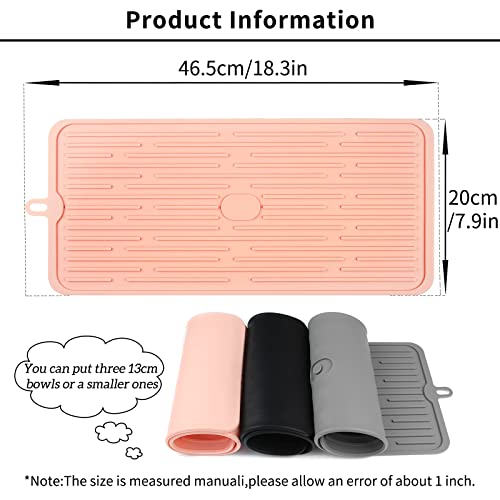 Ptlom Pet Placemat For Dog And Cat, Mat For Prevent Food And Water Overflow, Suitable For Medium And Small Pet, Pink, Silicone #TOP1