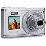 AGFA PHOTO Realishot DC9200 - Fotocamera Digitale Compatta, 24 MP, Video 4K, Zoom Ottico 10x, Schermo Doppio 2,8" + 1,54", Sensore CMOS, Stabilizzazione Immagine, Batteria al Litio - Argento
