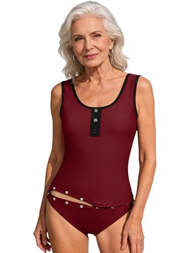 Combinaison bain femme senior idéale pour cure thermale et plage