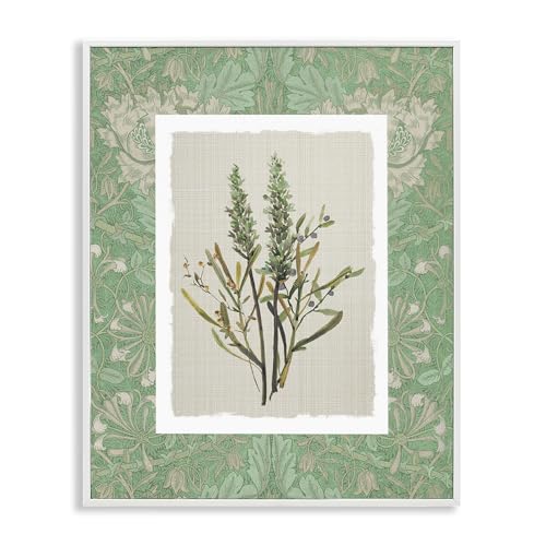 Vintage Botanical Foliage, 24 x 30 Inch Framed Giclée Print
